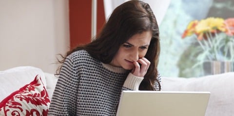 Stressed Teen waiting college admissions decisions