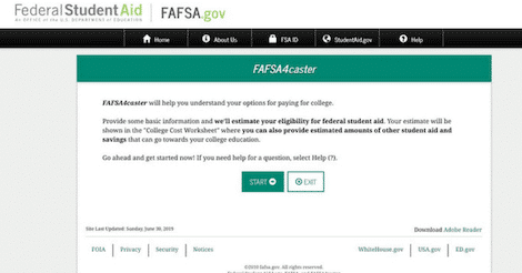 How To Use The FAFSA4caster