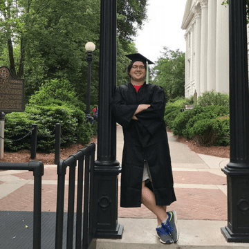 Student graduating debt free