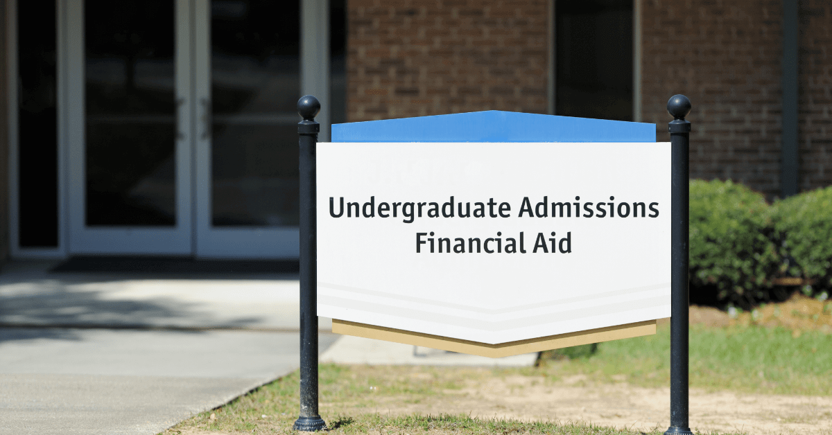 Financial AId Sign
