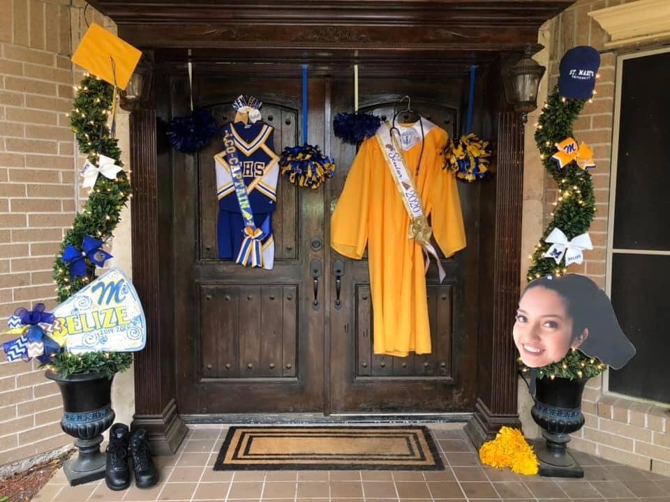 Decorating doors for graduation