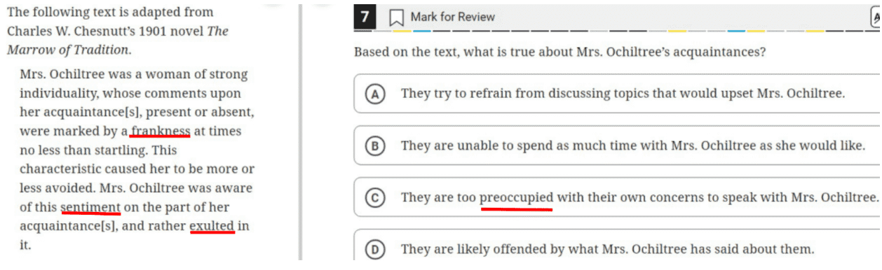 SAT Question Example