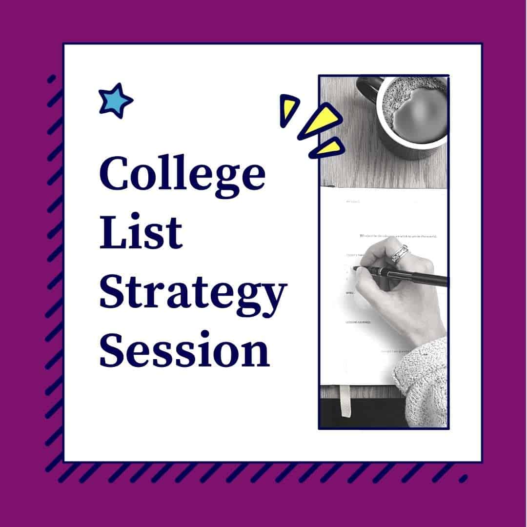 College List Strategy Session