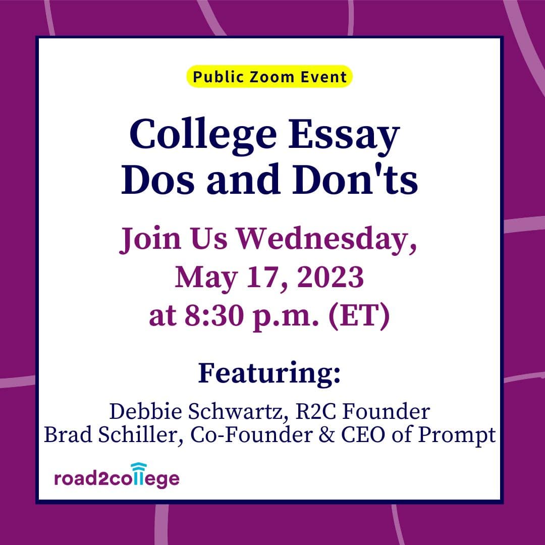 College Essay Dos and Don'ts Wednesday May 17, 2023 8:30 PM EST