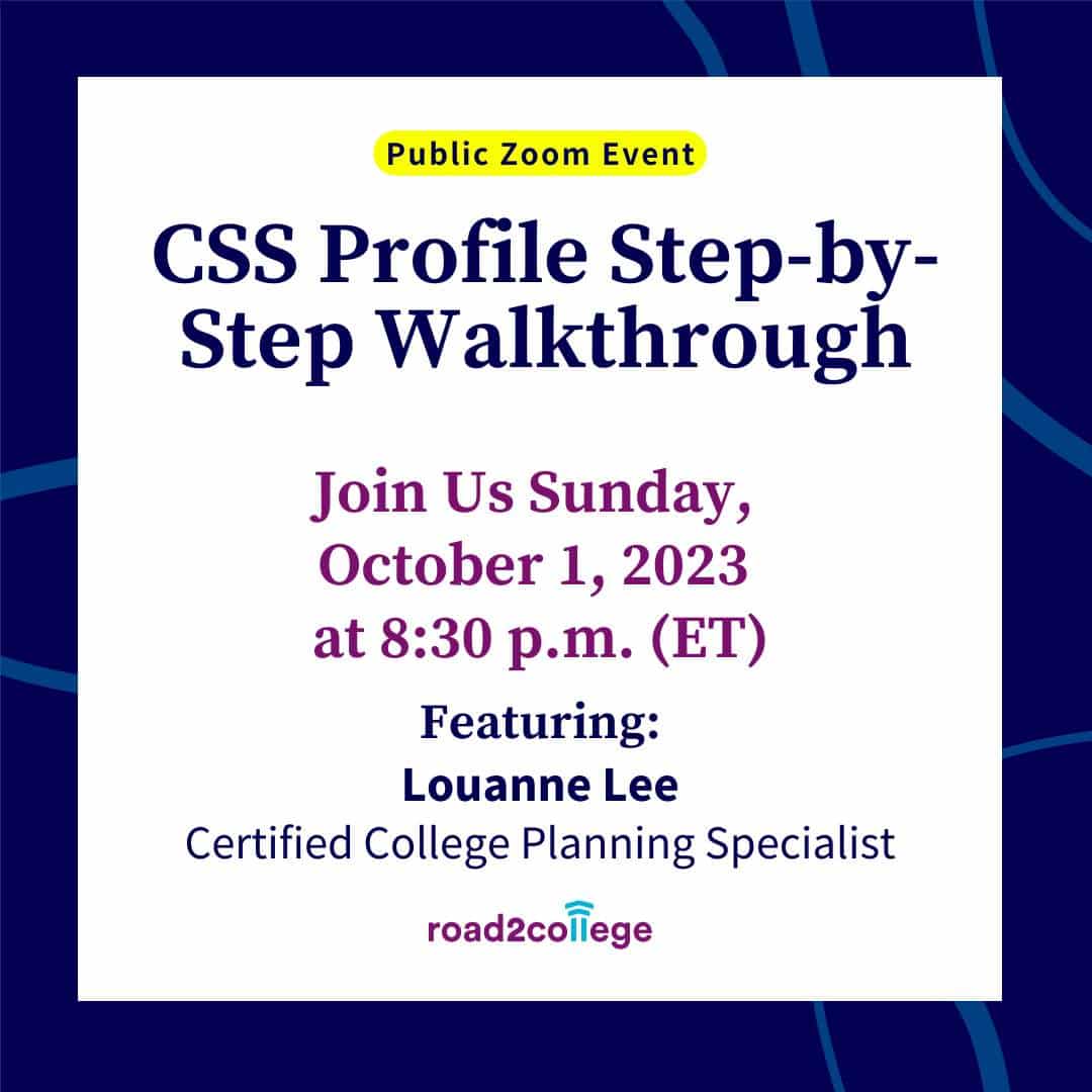 CSS Profile Step-by-Step Walkthrough October 1, 2023 8:30 pm (ET)
