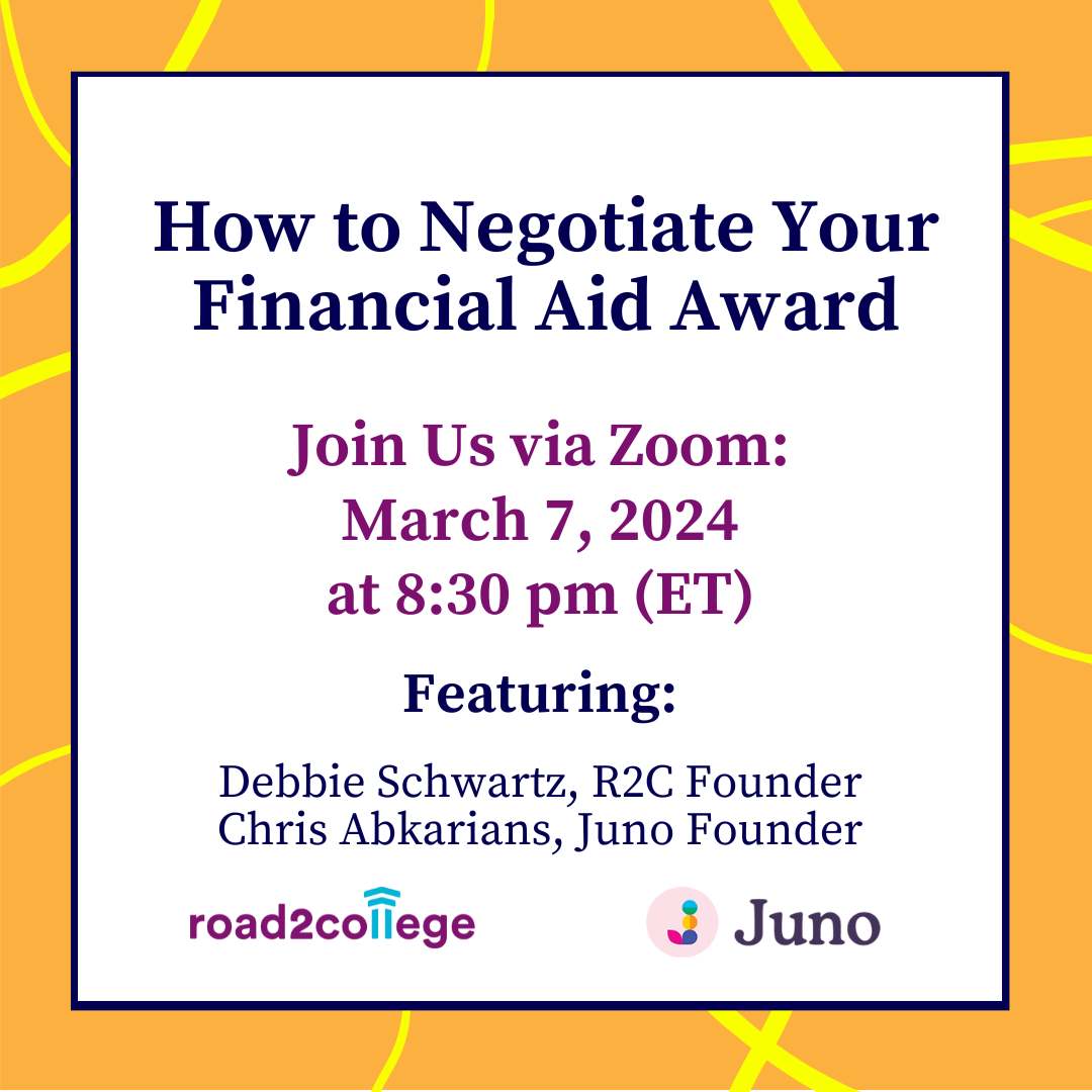 How to Negotiate Your Financial Aid Award 3-7-24 8:30 pm ET